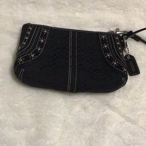 Coach signature studded wristlet FINAL PRICE DROP